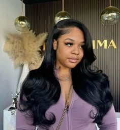 Side Part Natural Sew In, Side Part Soft Curls Black Women, Side Part Sew In With Leave Out Layers, Side Part See In, Side Part Layered Hair Black Women, Side Part Traditional Sew In, Side Part Sew In Curls, Side Part Weave Black Women, Side Part Sew In With Layers