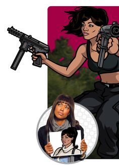 Archer:  Lana Kane (Aisha Tyler) Fallout New Vegas Veronica Fanart, The Ghoul Fallout Tv Show, Fallout New Vegas Veronica, Archer Cartoon, Star Wars Delta Squad Scorch, Celebrities Hairstyles