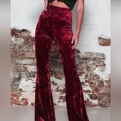 Nwt Boutique Stretch Pants - So Comfortable And So Stylish For Your Next Holiday Party ! 95% Polyester 5 % Spandex All Orders Ship In 5-7 Business Days! Tapered Chinos, Velvet Flare Pants, Easter Nail, Velvet Flares, Nyc Design, Outdoor Concert, Online Closet, Pretty Princess, Casual Wide Leg Pants