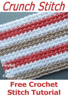 the crochet dishcloth is shown with text that reads, free crochet pattern