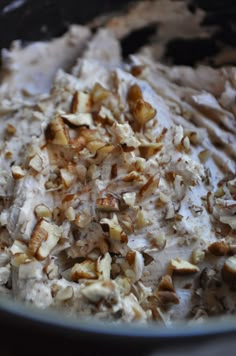 the food is prepared and ready to be cooked in the pot for cooking or baking