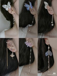 قلادات متدلية, Trending Crafts, Fancy Earrings, Magical Jewelry, Jewelry Accessories Ideas, Girly Accessories, Crafts Jewelry, Classy Jewelry, Fancy Jewellery