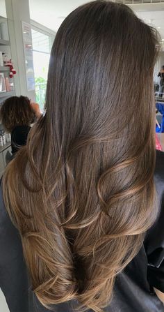 Best Brown Hair Colour Ideas with Highlights and Lowlights : Chocolate Caramel Fudge Hazelnut Hair Color, Hazelnut Hair, Hair Color Caramel, Caramel Hair