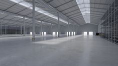 an empty warehouse with no people in it