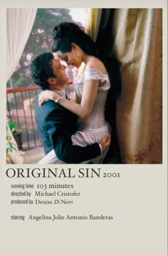 an advertisement for the original sin 2011 film starring michael croster and monica cruz