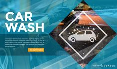 a car wash ad is shown in this image