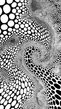 an abstract black and white background with circles