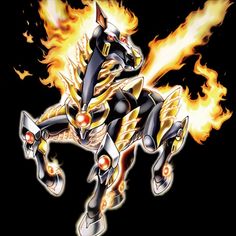 an image of a cartoon character with fire coming out of his body and eyes on fire