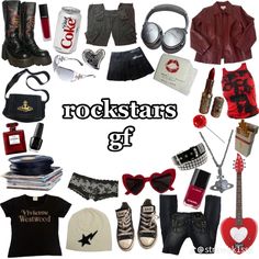 Rockstar Style, Rockstar Girlfriend, Rockstar Aesthetic, Alt Clothes, Rockstar Gf, I'm With The Band, Alternative Outfits, Total Body, Swag Outfits