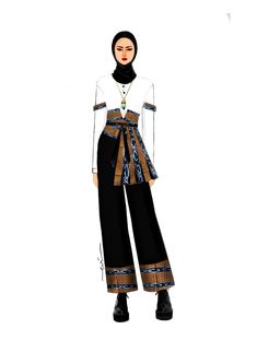 Baju Fashion Show, Fashion Design Books, Dress Design Drawing, Fashion Design Collection, Batik Fashion, Ethnic Outfits, Modest Wear, Fashion Design Sketches, Arabesque