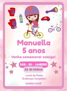 Edita gratis con nuestro editor online | Design by Decore Arte | Invitación de cumpleaños de ciclista