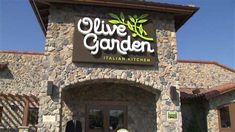 the entrance to olive garden italian kitchen