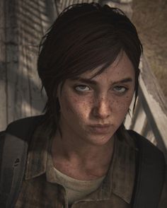 the last of us character looking at camera