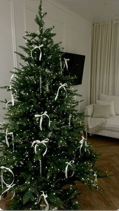 Awsthetic Christmas Tree, Christmas Tree Decor Aesthetic, 2025 Christmas Tree, Christmas Tree Aesthetic Ideas, Christmas Tree Decorations Aesthetic, Christmas Tree Aesthetics, Winter Decor Aesthetic, Tree Inspo Christmas, Decorating Christmas Tree Aesthetic