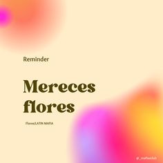 a book cover with the words merecos floress