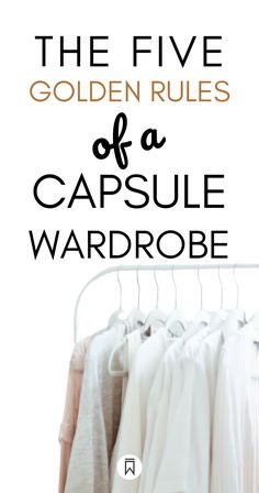 A white background with a rail of neutral and light pastel colored clothes. Capsule Wardrobe Inspiration Outfit, 15 Day Capsule Wardrobe, Staple Capsule Wardrobe, Capsule Wardrobe What Is It, Capsule Wardrobe Coats, Building A Basic Wardrobe, Capsule Wardrobe Storage, Capstone Wardrobe Women, Best Capsule Wardrobe