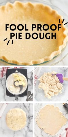 the steps to make pie dough for pie