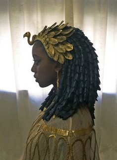 Egyptian Headpiece, Egyptian Fashion, Fandom Fashion, Fantasy Costumes, Egyptian Art, Fantasy Fashion, Black Is Beautiful, Headdress, Headpiece