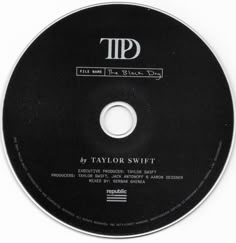 a cd disc with the title taylor swift on it