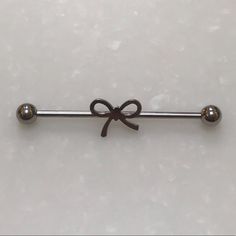 New Boutique Item! Industrial Barbell Body Jewelry For Industrial Piercings Made From 316l Surgical Steel Wearable Length Is 1.5” 14 Gauge Industrial Barbell Jewelry, Industrial Piercings, Pretty Ear Piercings, Industrial Barbell, Industrial Piercing, Bow Ribbon, Body Piercings, Earings Piercings, Body Jewelry