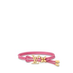 Designer Adjustable Pink Bracelet, Designer Adjustable Pink Bracelets, Designer Pink Adjustable Bracelets, Lv Bracelet, Lv Jewelry, Louis Vuitton Bracelet, Louis Vuitton Pink, Luxe Jewelry, Jewelry Accessories Ideas