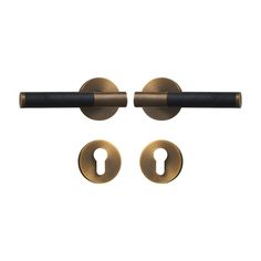 AMINTA / SOLID BRASS & LEATHER / DOOR HANDLES - Handle Shop Couture Leather Door, Elegant Doors, Lever Door Handles, Door Levers, Knobs And Handles, Lever Handle, Satin Brass, Door Knobs, Cowhide Leather