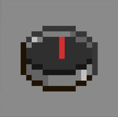 an old school computer game character with a red tie