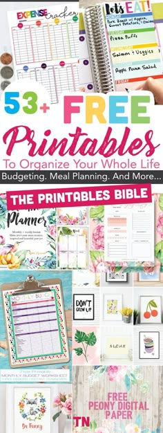 the free printable planner and more