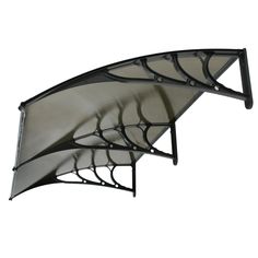 PRICES MAY VARY. Polycarbonate Window Door Awning Board: This awning canopy panel is made with durable polycarbonate material, lightweight but waterproof, anti-rusting and corrosion resisting. Strong ABS window awning brackets and aluminum stripe provides strong constructure,built for long Brown & Clear Awning Cover: The door window awing fetures brown translucent color, better shading, but not completely blocking the light. Prevent hot sunshine and harmful UV light in the hot months. Great wind Double Wide Front Porch Ideas, Outdoor Window Awnings, Awning Patio, Yellow Board, Door Awning, Window Canopy, Window Awning, Sun Shade Canopy, Shade House