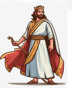 David Illustration, Jesus Sketch, Bible Clipart, Jesus Christ Art, Bible Characters, New Classroom, King Jesus, Sunday School Crafts