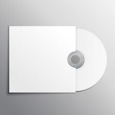 a white cd case with a single disc in it