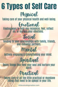 Six types of self care Self Care Saturday Quotes, International Self Care Day, Saturday Routine, Types Of Self Care, Ideas For Self Care, Saturday Ideas, Self Growth Quotes, Saturday Quotes