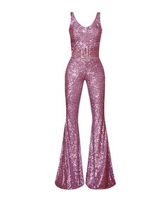 Vegas Fits, Glitter Jumpsuit, Disco Jumpsuit, Jumpsuit Pink, Sparkle Outfit, Moda Hippie, Hot Halloween Outfits, Catty Noir, Design Moda