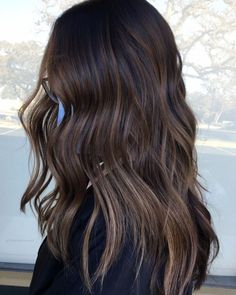 Dark Hair Dyed Without Bleaching Cool Tone Brown Hair, Brown Hair Tones, Dark Hair Dye, Black Hair Balayage, Dark Brunette Hair, Ash Brown Hair, Brown Hair Inspo