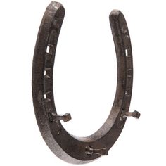 a pair of horseshoes on a white background