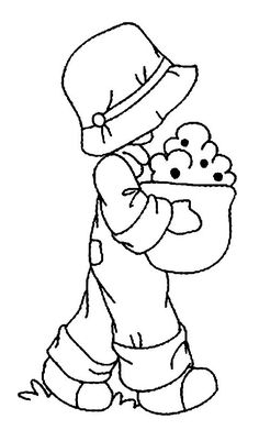 the simpsons character is hugging his friend in this black and white coloring book pages, cartoon characters