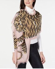 Top Seller for NWT ECHO TIGER SCARF Pink 20 by 72๏ฟฝ e3, Women's Scarves Wraps Tiger Scarf, Backpacks Accessories, Unisex Baby Clothes, Purse Accessories, Set Outfit, Bags Accessories, Dresses With Leggings, Socks Women