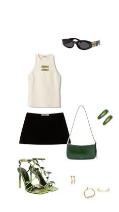 Green Top Outfit, Lisa Outfit, Runway Vintage, Outfit Png, Inspo Fits, Casual Day Outfits, Outfit Classy, Next Clothes