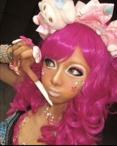 Gyaru Aesthetic, Hime Gyaru, Doll Makeup, Makeup Designs, Japanese Fashion