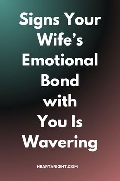 Recognize the signs that your wife may be losing her emotional bond with you. From reduced affection to emotional distance, these 4 signs can indicate that she's struggling to feel connected. Identifying these changes early can help address the root causes and work toward rebuilding intimacy.  #MarriageHelp #EmotionalDistance #WifeIssues #RelationshipChallenges #EmotionalBond #MarriageStruggles #CouplesTherapy #RelationshipSupport #LoveAndMarriage #MarriageAdvice #Reconnect #HealthyMarriage #RelationshipAwareness #MarriageTips Emotional Distance