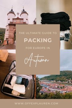 the ultimate guide to packing for europe in autumn