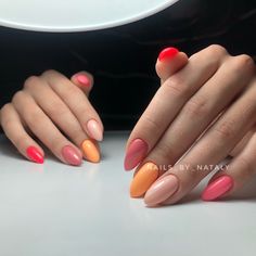 Multicoloured Nails, Ladybug Nails, Beauty Hacks Nails, Fingernail Designs, Nude Nail Designs, Nail Art Designs Videos