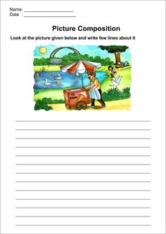 a worksheet for children to learn how to write