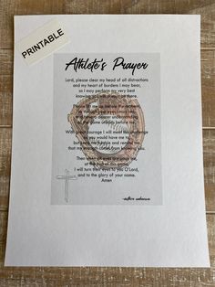 a piece of paper that has some type of artwork on it with the words attic's prayer written in cursive writing