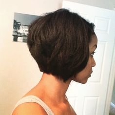 Bob haircut, African American, Bob hairstyles, Short Bob African American Bob Hairstyles, African American Bobs Hairstyles, Haircut African, Hairstyles Short Bob, Medium Natural Hair Styles, Bob Hairstyles Short, Chic Short Hair, Short Hairdos, Natural Hair Twists