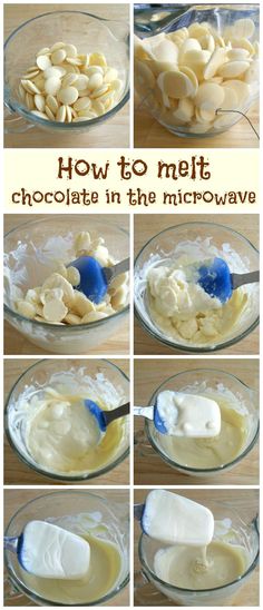 how to melt chocolate in the microwave with marshmallows and butter on top