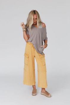 Game On Cargo Wide Leg Pant - Burnt Orange | Three Bird Nest Burnt Orange, Boho Outfits, Fabric Care, The Game, Wide Leg Pants