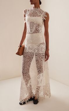 Flora Eyelet-Lace Linen Maxi Dress By Ulla Johnson | Moda Operandi Streets Of New York, Linen Maxi Dress, Eyelet Lace, Lace Design, Ulla Johnson, Pre Fall, Signature Style, Moda Operandi, Lace Detail