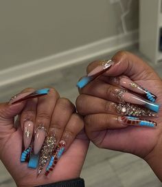 Nail Designs Bling, Long Acrylic, Coffin Nails Long, Bling Acrylic Nails, Rainbow Nails, Pastel Nails, My Books, So Sorry