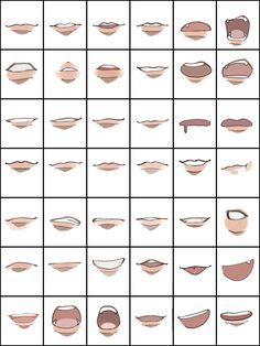 an image of different shapes and sizes of lips